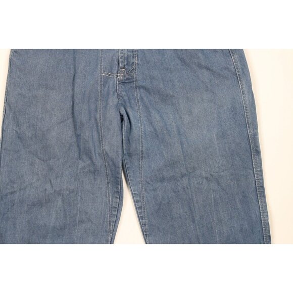 Vintage 90s Marithe Francois Girbaud Mens 36x31 Faded Baggy Wide Leg Denim Jeans - Picture 3 of 16